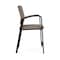 Lesro Newport Hip Chair Metal Frame, Black, MD Farro Upholstery NP1161 - alternate 3